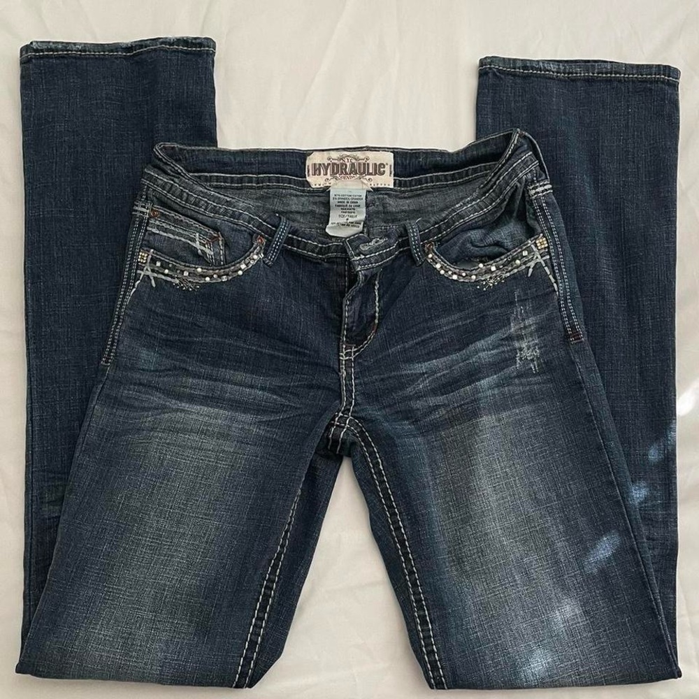 Y2K low rise flare jeans